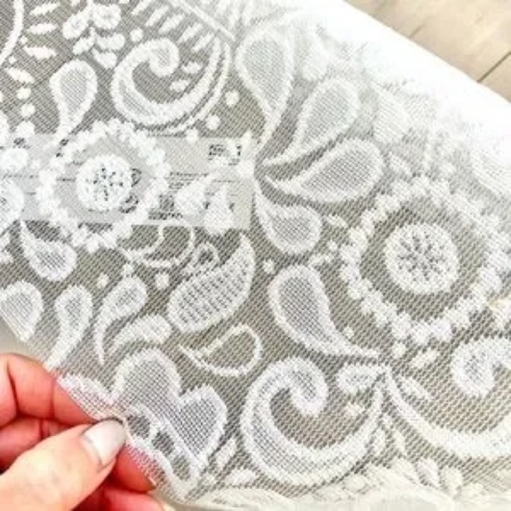 IKEA Rosenkalla Flat Sheer Lace Panel Curtain Pair Set of 2